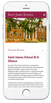 Saint James School School - Toelating
