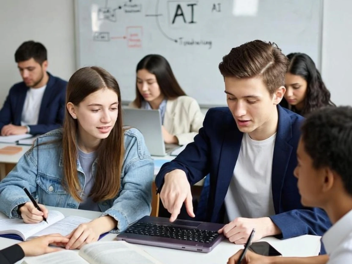 Studierende lernen den Umgang mit KI und die Bewertung ihrer Ergebnisse.