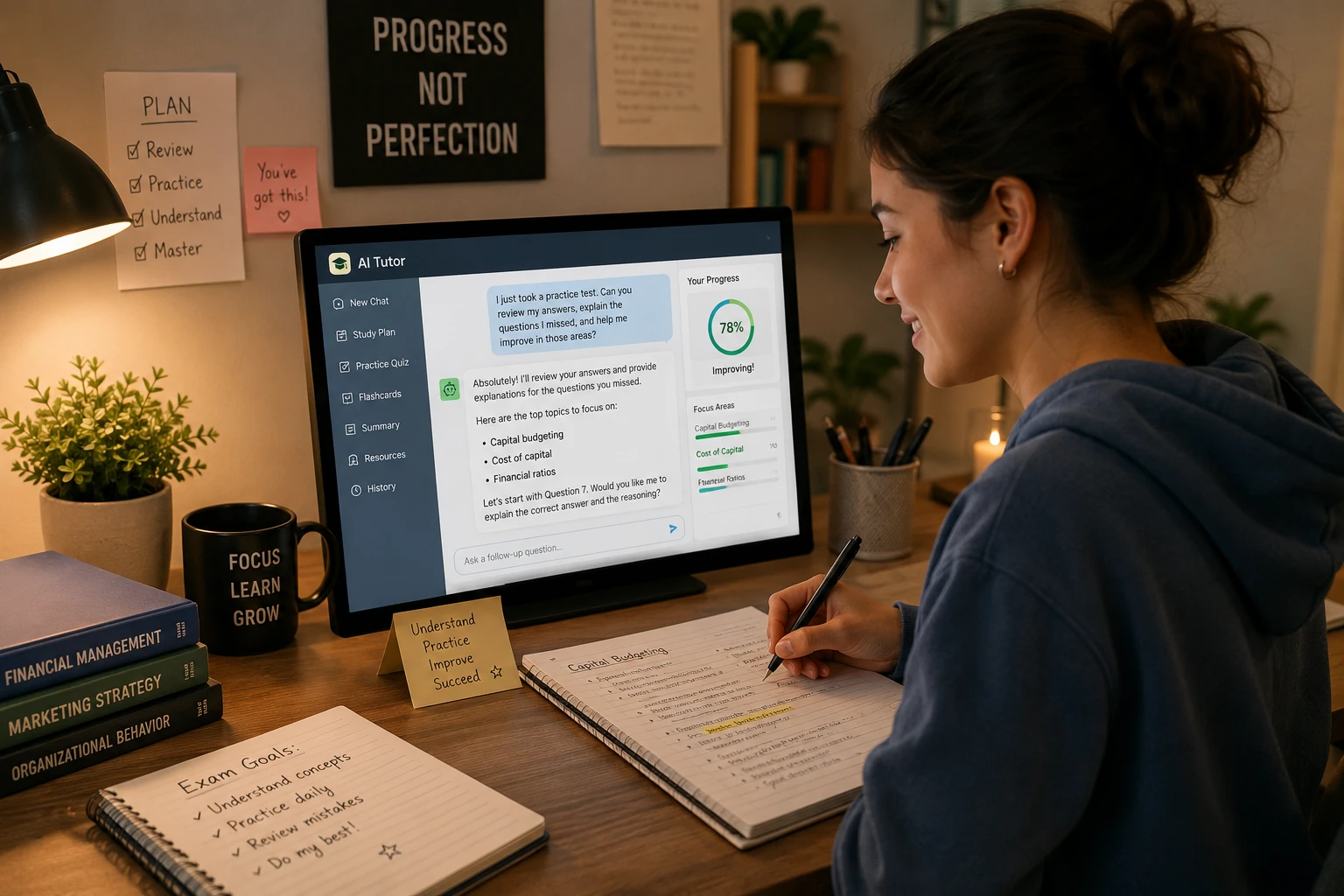 Using AI as a personal tutor.